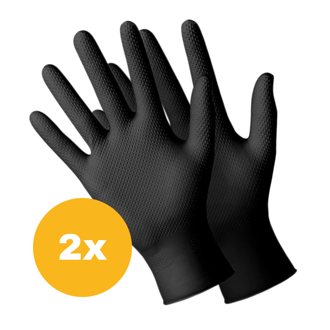 2x Nitril-Einweghandschuhe schwarz für Epoxidharz-Verarbeitung – epoxid1