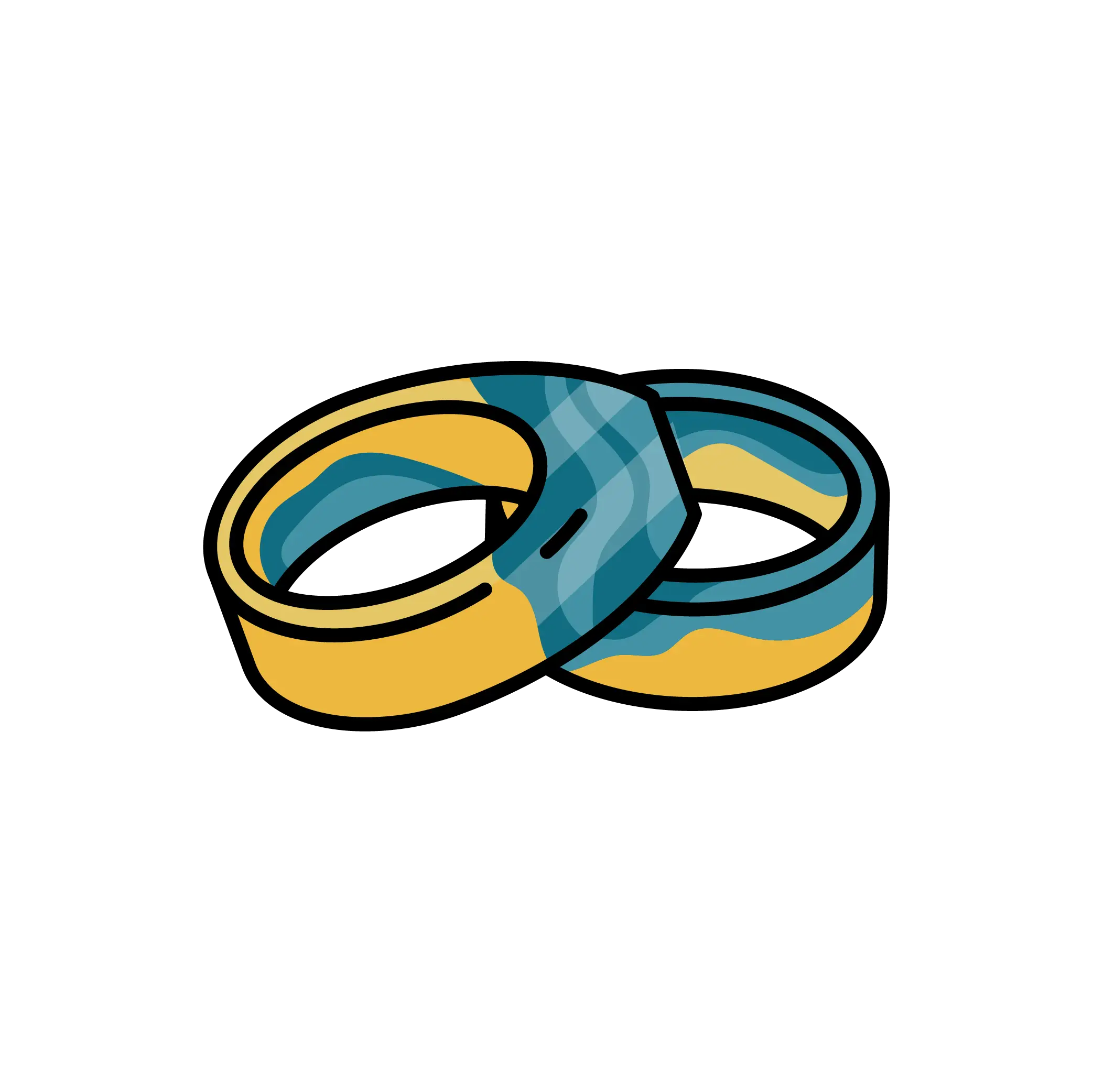 Illustration von Epoxidharz Ringen Illustration von Epoxidharz Ringen