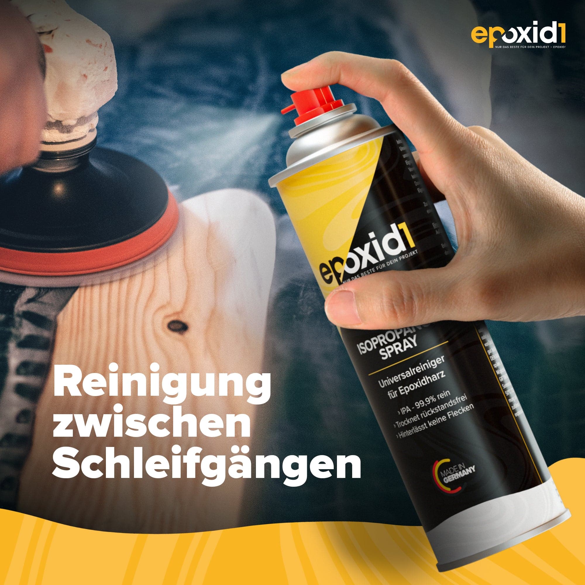Für die Reinigung zwischen Epoxidharz Schleifgängen