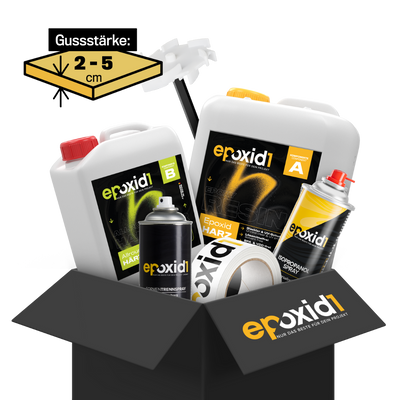 epoxid1 Allrounder Epoxidharz Rivertable Set inklusive Zubehör