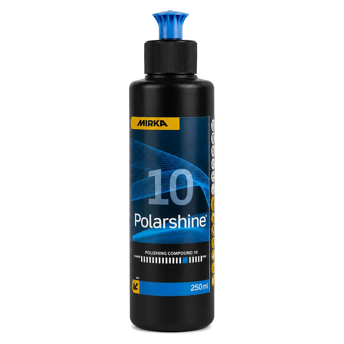Mirka Polarshine 10 Politur 250 ml für maximalen Hochglanz auf Epoxidharz